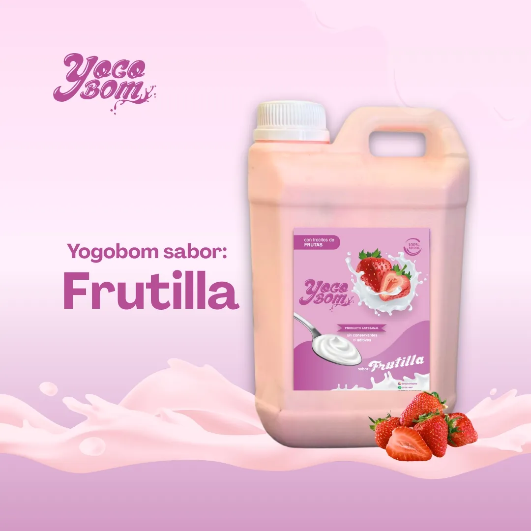 YOGOBOM  Frutilla 2LITROS