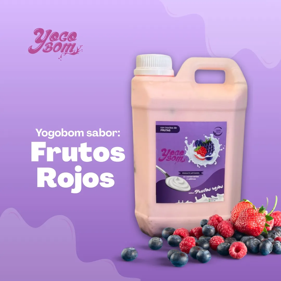 YOGOBOM  Frutos rojos  2LITROS