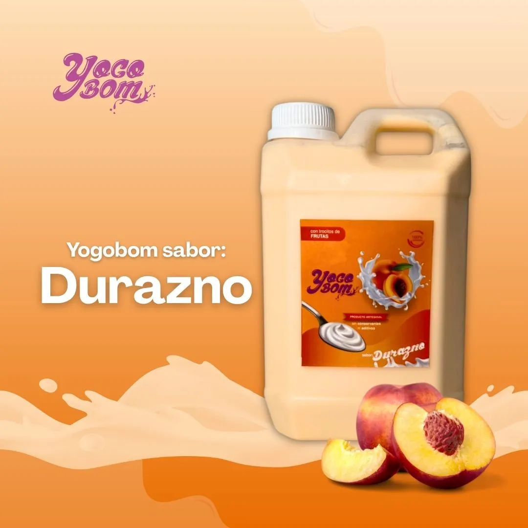 YOGOBOM Durazno  2LITROS
